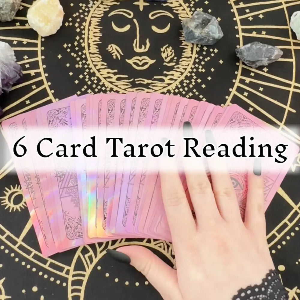 Leitura aprofundada de tarot de 6 cartas